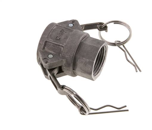 Camlock DN 25 (1'') Aluminium-Kupplung Rp 1'' Innengewinde Typ D MIL-C-27487