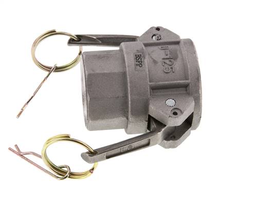 Camlock DN 32 (1 1/4'') Aluminium-Kupplung Rp 1 1/4'' Innengewinde Typ D MIL-C-27487