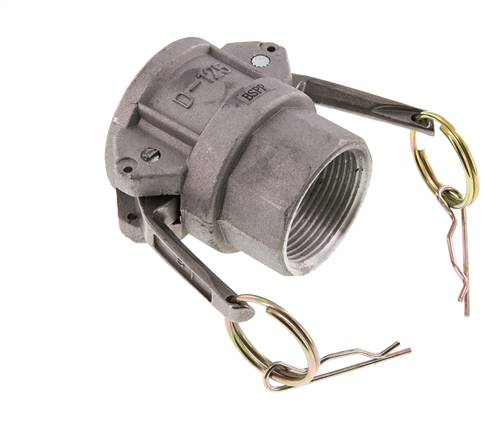 Camlock DN 32 (1 1/4'') Aluminium-Kupplung Rp 1 1/4'' Innengewinde Typ D MIL-C-27487