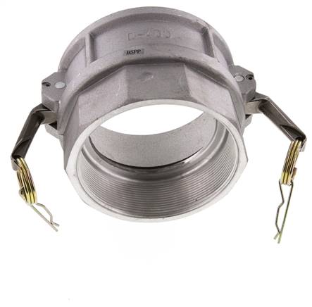 Camlock DN 90 (4'') Aluminium-Kupplung Rp 4'' Innengewinde Typ D MIL-C-27487