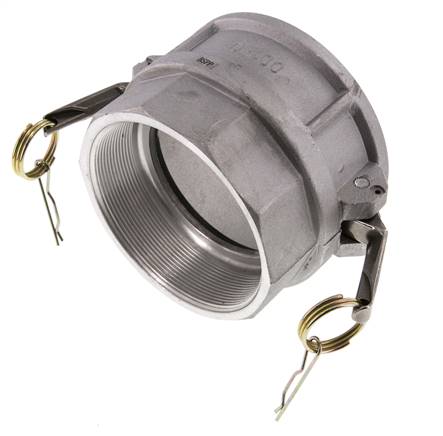 Camlock DN 90 (4'') Aluminium-Kupplung Rp 4'' Innengewinde Typ D MIL-C-27487