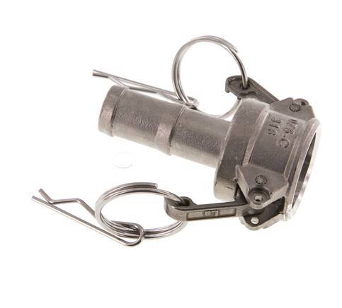 Camlock DN 20 (3/4'') Edelstahlkupplung Schlauchsäule (19 mm) Typ C MIL-C-27487