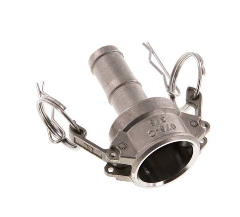 Camlock DN 20 (3/4'') Edelstahlkupplung Schlauchsäule (19 mm) Typ C MIL-C-27487