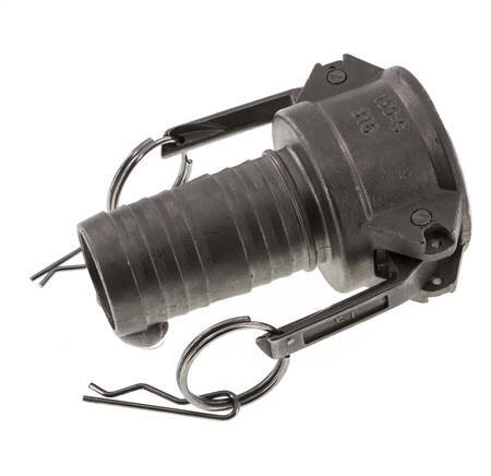 Camlock DN 40 (1 1/2'') Stainless Steel Coupling Hose Pillar (38 mm) Type C MIL-C-27487