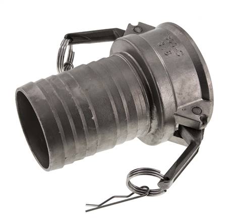 Camlock DN 75 (3'') Edelstahlkupplung Schlauchsäule (75 mm) Typ C MIL-C-27487