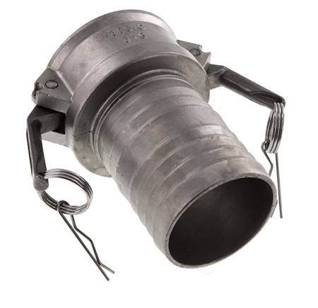 Camlock DN 75 (3'') Edelstahlkupplung Schlauchsäule (75 mm) Typ C MIL-C-27487