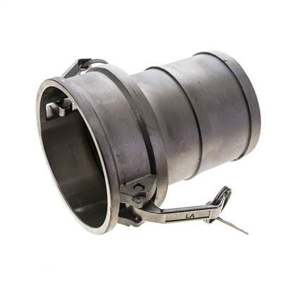 Camlock DN 120 (5'') Edelstahlkupplung Schlauchsäule (127 mm) Typ C MIL-C-27487