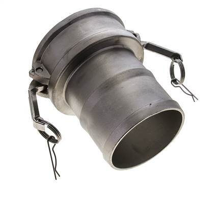 Camlock DN 140 (6'') Edelstahlkupplung Schlauchsäule (150 mm) Typ C MIL-C-27487