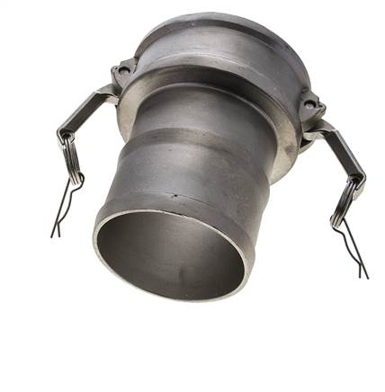 Camlock DN 140 (6'') Edelstahlkupplung Schlauchsäule (150 mm) Typ C MIL-C-27487