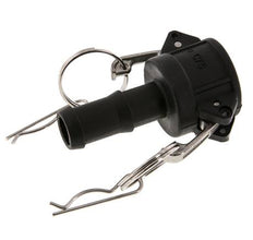 Camlock DN 20 (3/4'') Polypropylen-Kupplung Schlauchpfeiler (19 mm) Typ C MIL-C-27487