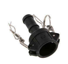 Camlock DN 20 (3/4'') Polypropylen-Kupplung Schlauchpfeiler (19 mm) Typ C MIL-C-27487