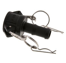 Camlock DN 20 (3/4'') Polypropylen-Kupplung Schlauchpfeiler (19 mm) Typ C MIL-C-27487