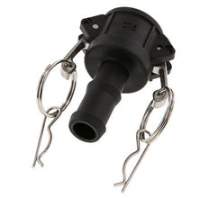 Camlock DN 20 (3/4'') Polypropylen-Kupplung Schlauchpfeiler (19 mm) Typ C MIL-C-27487