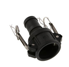 Camlock DN 32 (1 1/4'') Polypropylen-Kupplung Schlauchpfeiler (32 mm) Typ C MIL-C-27487