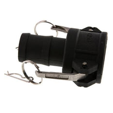 Camlock DN 40 (1 1/2'') Polypropylen-Kupplung Schlauchpfeiler (38 mm) Typ C MIL-C-27487