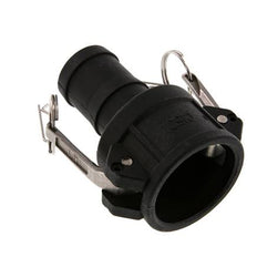 Camlock DN 40 (1 1/2'') Polypropylen-Kupplung Schlauchpfeiler (38 mm) Typ C MIL-C-27487