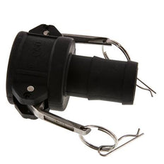 Camlock DN 40 (1 1/2'') Polypropylen-Kupplung Schlauchpfeiler (38 mm) Typ C MIL-C-27487