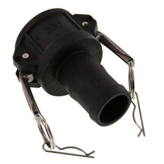 Camlock DN 40 (1 1/2'') Polypropylen-Kupplung Schlauchpfeiler (38 mm) Typ C MIL-C-27487