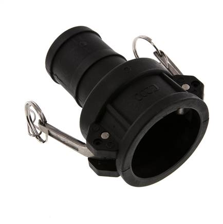 Camlock DN 50 (2'') Polypropylen-Kupplung Schlauchpfeiler (50 mm) Typ C MIL-C-27487