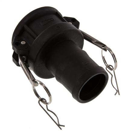 Camlock DN 50 (2'') Polypropylen-Kupplung Schlauchpfeiler (50 mm) Typ C MIL-C-27487