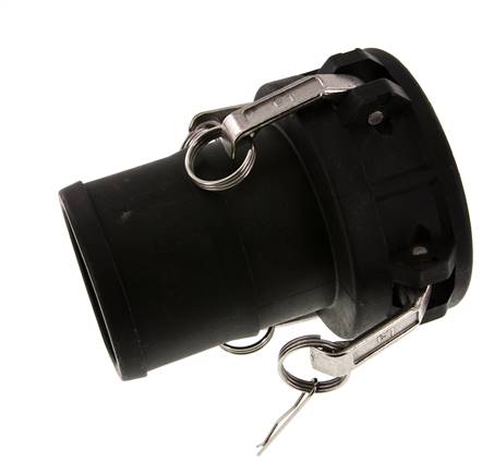 Camlock DN 90 (4'') Polypropylen-Kupplung Schlauchpfeiler (100 mm) Typ C MIL-C-27487