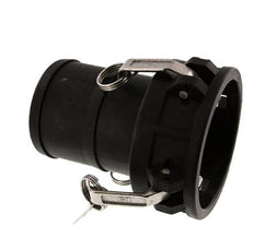 Camlock DN 90 (4'') Polypropylen-Kupplung Schlauchpfeiler (100 mm) Typ C MIL-C-27487