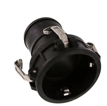 Camlock DN 90 (4'') Polypropylen-Kupplung Schlauchpfeiler (100 mm) Typ C MIL-C-27487