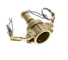 Camlock DN 15 (1/2'') Messingkupplung Schlauchpfeiler (13 mm) Typ C MIL-C-27487