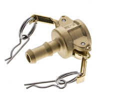 Camlock DN 15 (1/2'') Messingkupplung Schlauchpfeiler (13 mm) Typ C MIL-C-27487