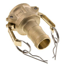 Camlock DN 32 (1 1/4'') Messing-Kupplung Schlauchpfeiler (32 mm) Typ C MIL-C-27487