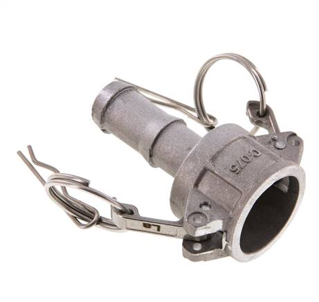 Camlock DN 20 (3/4'') Aluminium-Kupplung Schlauchpfeiler (19 mm) Typ C MIL-C-27487