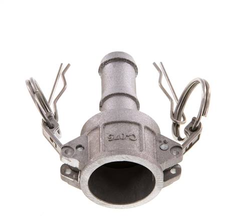 Camlock DN 20 (3/4'') Aluminium-Kupplung Schlauchpfeiler (19 mm) Typ C MIL-C-27487