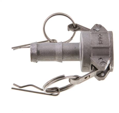 Camlock DN 20 (3/4'') Aluminium-Kupplung Schlauchpfeiler (19 mm) Typ C MIL-C-27487