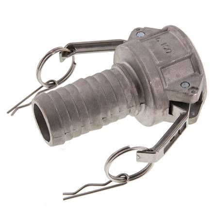 Camlock DN 40 (1 1/2'') Aluminium-Kupplung Schlauchpfeiler (38 mm) Typ C MIL-C-27487