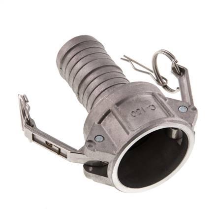 Camlock DN 40 (1 1/2'') Aluminium-Kupplung Schlauchpfeiler (38 mm) Typ C MIL-C-27487