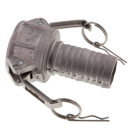 Camlock DN 40 (1 1/2'') Aluminium-Kupplung Schlauchpfeiler (38 mm) Typ C MIL-C-27487