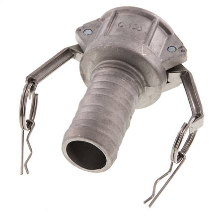 Camlock DN 40 (1 1/2'') Aluminium-Kupplung Schlauchpfeiler (38 mm) Typ C MIL-C-27487