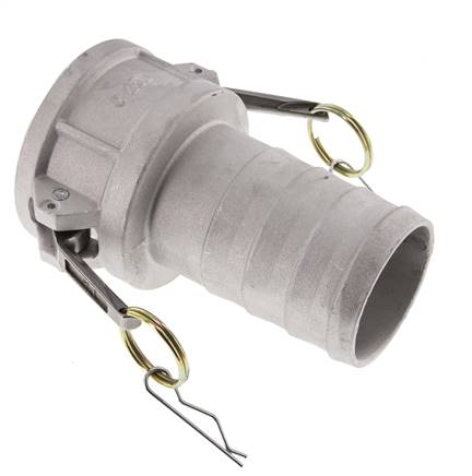 Camlock DN 60 (2 1/2'') Aluminium-Kupplung Schlauchpfeiler (63 mm) Typ C MIL-C-27487