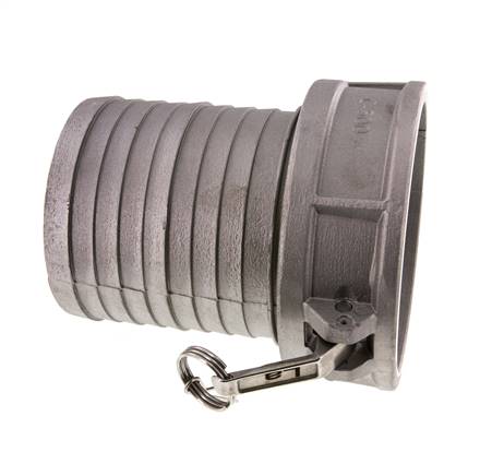 Camlock DN 140 (6'') Aluminium-Kupplung Schlauchpfeiler (150 mm) Typ C MIL-C-27487