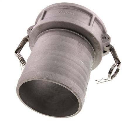Camlock DN 140 (6'') Aluminium-Kupplung Schlauchpfeiler (150 mm) Typ C MIL-C-27487