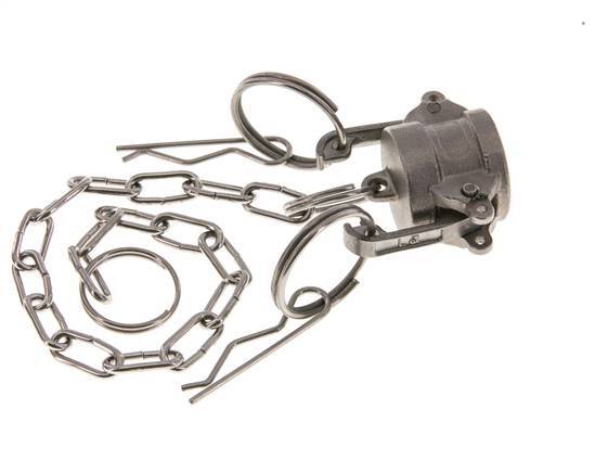 Camlock DN 15 (1/2'') Stainless Steel Coupling End Cap Type DC MIL-C-27487
