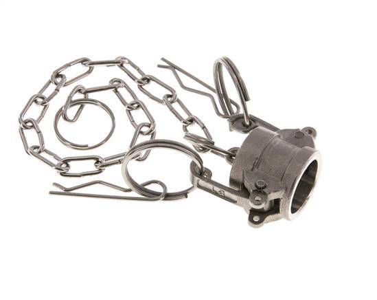 Camlock DN 15 (1/2'') Stainless Steel Coupling End Cap Type DC MIL-C-27487