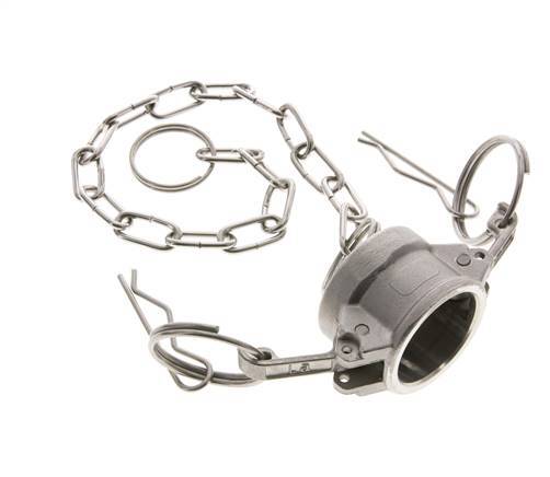Camlock DN 20 (3/4'') Edelstahl-Kupplungsendkappe Typ DC MIL-C-27487