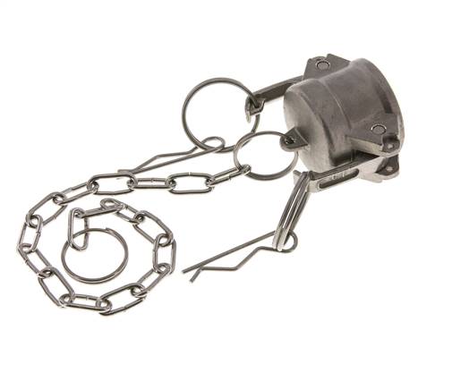 Camlock DN 25 (1'') Edelstahl-Kupplungsendkappe Typ DC MIL-C-27487
