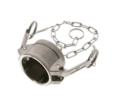 Camlock DN 40 (1 1/2'') Edelstahl-Kupplungsendkappe Typ DC MIL-C-27487