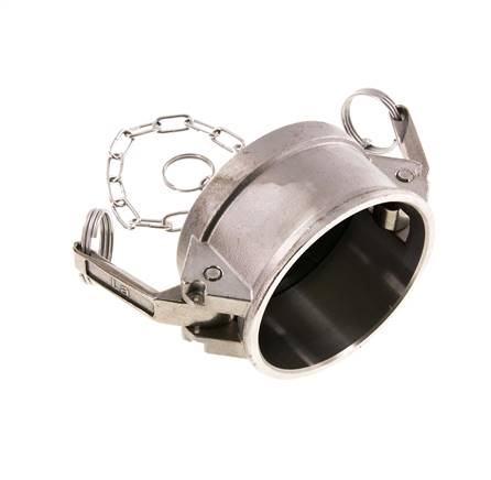 Camlock DN 75 (3'') Edelstahl-Kupplungsendkappe Typ DC MIL-C-27487