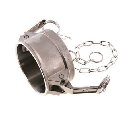 Camlock DN 75 (3'') Edelstahl-Kupplungsendkappe Typ DC MIL-C-27487
