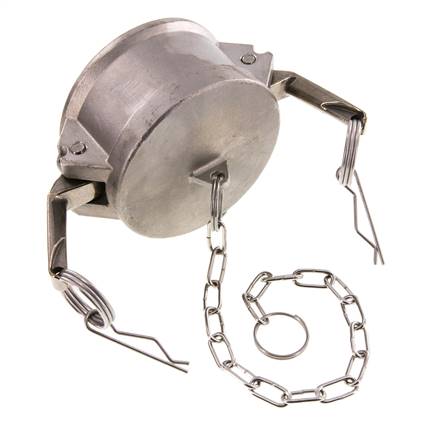 Camlock DN 75 (3'') Edelstahl-Kupplungsendkappe Typ DC MIL-C-27487