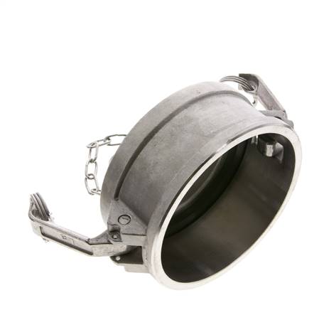 Camlock DN 90 (4'') Edelstahl-Kupplungsendkappe Typ DC MIL-C-27487