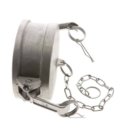 Camlock DN 90 (4'') Edelstahl-Kupplungsendkappe Typ DC MIL-C-27487